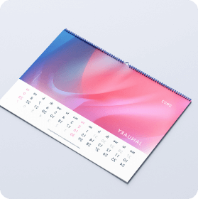 Calendar printing design